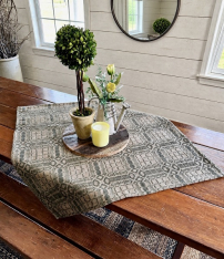 NORMANDY GREEN/TAN 34" TABLE SQUARE *NEW* AVAIL AUG 2026